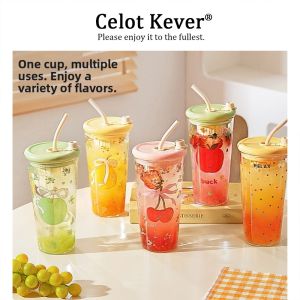 Coffee Tea Separation Large Capacity Borosilicate Glass Cup