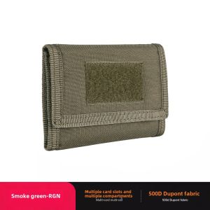 Compact Male EDC Wallet Canvas Nylon Tri-Fold