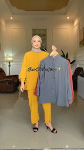 MUMU - Setelan Wanita Terbaru HANNA Set Viral Terbaru Modis Termurah Terlaris bisa COD by MUMU FASHION
