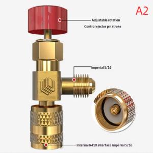 OUHOE | High-Quality R410a R22 AC Adapter Designed for Liquid Safety Valve and External Thread Applications