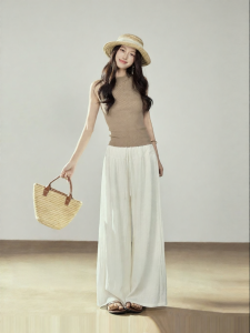 JUEQIDEXIAOGEZI | Slim and Comfortable Wide Leg Pants for Petite Women