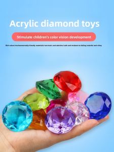gumahus | Plastic Crystal Acrylic Large Diamond Childrens Toy Box