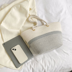 Special-Interest Design Straw Woven Bag Female 2023 New Arrival Tide Casual Fashion Shoulder Underarm Bag Western Style Woven Tote