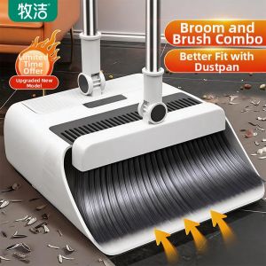 LJIA | Household Broom Set with Scraper and Floor Brush
