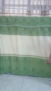Rèm  rido kiểu yếm phẳng chất liệu vải gấm dùng ngăn phòng khách phòng ngủ phòng gác xép phòng trọ sẻ đôi và nguyên tấm cửa sổ