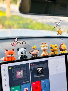 Cute Panda Car Interior Decoration Screen Controller Dashboard Plush Toy Cartoon Popular Soft Stuffed Toys Stress Relief