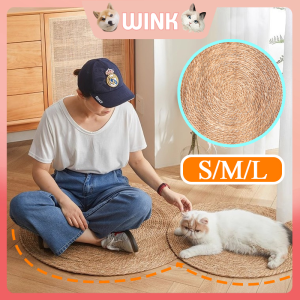 80cm Sisal Pet Cat Scratch MatLarge Scratch BoardCat Sleeping Mat Grass Woven Mat Sisal Pad Cat Scratching Supplies