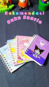 Buku Sanrio A7 Memo Kuromi Cinnamoroll Purin Melody Hello Kitty