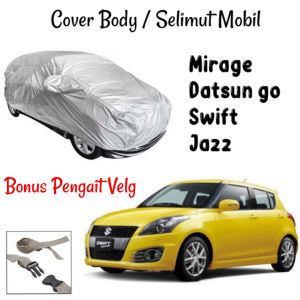 BODY COVER / SELIMUT MOBIL / SARUNG MOBIL DATSUN JAZZ MIRAGE SWIFT