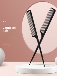 Professional Hairdressing Comb for Women Long Hair Thin Tail Comb Portable Home Beauty Haircut Mens Dense Tooth Head Comb Anti-Static Comb