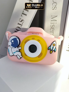 CLUBLU Máy Ảnh Kỹ Thuật Số Mini Phi Hành Gia Camera-008 Cute Chụp Ảnh Quay Video Game Cho Bé