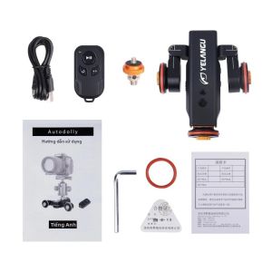 Xe Đẩy Máy Quay Điện Tử YELANGU L4X Electric Camera Wheel Dolly III 3 Bánh Hệ Thống Ray Trượt Video Với Điều Khiển Từ Xa Tải Trọng 3kg