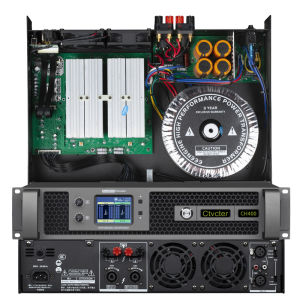 Professional Amplifier Stage Performance School Conference Room Wedding KTV Double Four Channels Rear Audio Power Amplifier