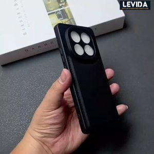 Luxury Case Leather Pro Kamera Black Redmi Note 14 Pro 4G