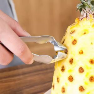 Cheap 3Pcs Pineapple Eye Peeler Stainless Steel Cutter Practical Remover Clip Home Kitchen Tools