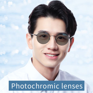Photochromic Myopia Optical Eyeglasses Reduce Eye Strain Hard & Multi-coated Lens（HMC）Ultralight Eyeglasses Frame