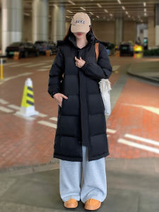 SUHUIQIAN | Slim Fitted Long Down Jacket Hooded Thickening Coat
