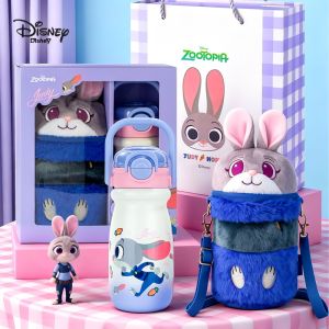 Disney | Disney Childrens School-Use Dual-Drink Cup with Straw Zootopia Water Bottle Birthday Gift