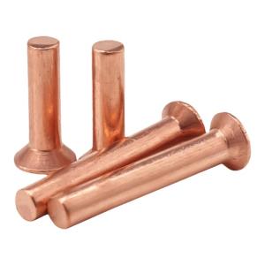 BAIRUITE | Copper Countersunk Rivet Knocking Flat Cone Head Solid Rivet