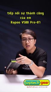 Bàn Phím Cơ Gaming RAPOO V500PRO-V2 Led RGB Cover Từ Tính Tháo Rời - Chính Hãng BH 2 Năm Lỗi Đổi Mới