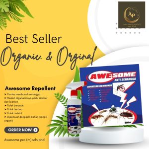 Awesome Set solo Spary dan refil awesome refill Anti Serangga Spray  Organik.