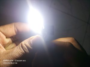 Lampu Depan LED Motor AC DC Soket H6 2Sisi 12Titik LED Super Terang