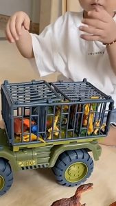 Dinosaur Transporter Truck Mainan Construction Vehicle Pengangkut Dino Jumbo Mainan Anak Laki-Laki