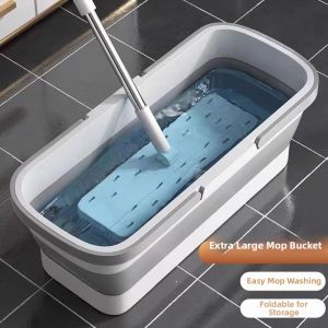 Collapsible Long-shaped Household Mop Bucket