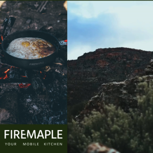 FIREMAPLE FEAST Ultralight Hard Aluminium Alloy Hiking Camping Frypan 0.9L