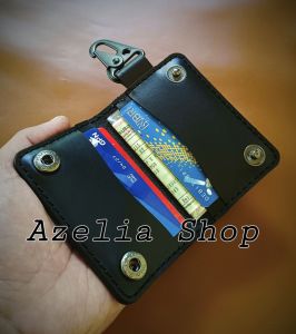 dompet kulit stnk mobil asli-gantungan kunci remote-keyless-premium