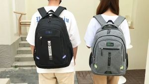 Fashion backpack waterproof large capacity boys and girls schoolbag outdoor leisure travel backpack