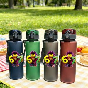 3D Printed with Vivid Cartoon Pattern Number 67 Water Bottle - Newest Cute & Stylish Fade-Resistant Lightweight Cute