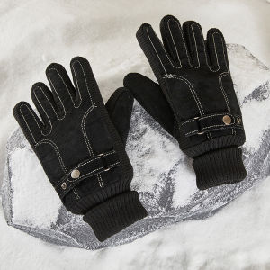 XUANXUAN | Mens Winter Cycling Gloves Thickened Fleece Warm Touchscreen Compatible Motorcycle Snowboard Climbing Outdoor Mountain Bike