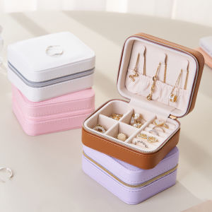 Jewellery BoxSmall Travel Jewellery Organiser Storage Case for Rings Earrings Necklace Bracelets