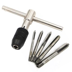 T-type 3mm To 6mm Hand Tap Wrench Thread Tapping Tool Set Hand Wrench Thread Tapping M6 To M8 Tool Set Car Tools Bill
