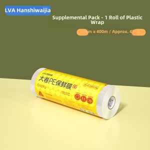 Kitchen Use PE Food Grade High Temperature Resistant Large Roll Economic Packaging Film Cutter Commercially Used Preservation Film