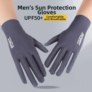 JIFANPAUL | Men UV Protection Thin Ice Fiber Gloves Slip Resistant