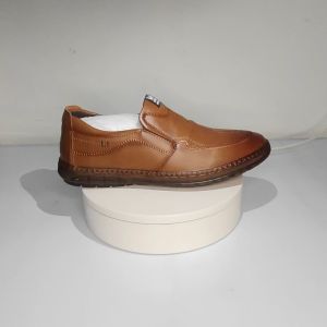 Prelesty Sepatu Pantofel Pria Kulit  Kerja Santai Semi Formal Handmade Sepatu Slip On Tanpa Tali Kantor Kuliah Karet Empuk Anti Slip 336