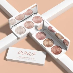 Waterproof Baked Highlighter Palette 7Colors Highly Pigmented Blush Contour Shadow 4in1 Face Makeup Long Lasting Beauty
