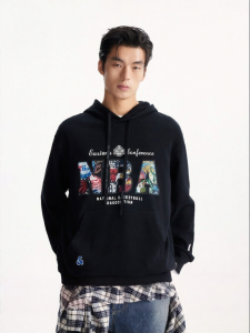 Jack Jones | Drop Shoulder Loose Hoodie NBA Collaboration