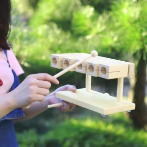 IRIN | Bộ Nhạc Cụ Gõ Xylophone Bằng Gỗ 5 Âm Có Dùi Trống Đồ Chơi Âm Nhạc Giáo Dục Cho Trẻ Em - Chất Liệu Gỗ Maple Màu Gỗ
