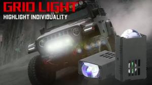 Dual Color LED Projector Fog Lights 3 Modes 3000K Yellow 5500K White RGB Scrolling Effect Car Motorcycle Auxiliary Light 9-16V