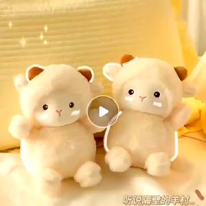 【New】Cute white lamb doll healing plush doll doll toy bed sleeping pillow baby