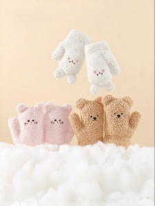 Usbettas | Insulated Thermal Fingerless Gloves for Kids 1-6 Years