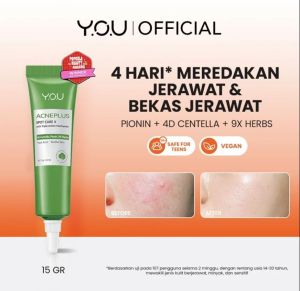 ACNE PLUS triple action YOU spot care X 15gr Niacinamide plus 4D centella Rapid Acne removal / obat totol oles jerawat