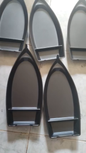 Dĩa melemin hình thuyền nhỏ trang trí thức ăn cho bàn tiệc DTH 18 26.0 x 11.5 x 2.5 cm