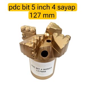 Mata Bor Pdc Bit 4 Sayap 127 mm 5 Inch Untuk Pengeboran Batuan Keras