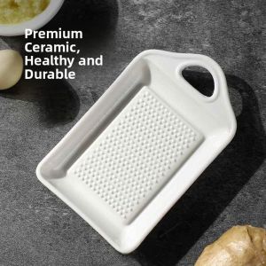 Convenient Ceramic Ginger Garlic Grinder Clay Tool for Grinding Ginger And Garlic Easy to Use Kitchen Cooking Utensil