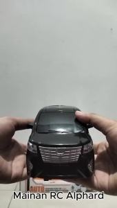 Mobil Alphard Miniatur RC Open Sliding Door warna Hitam Putih 1:18 Batery Mainan Anak Remote Control