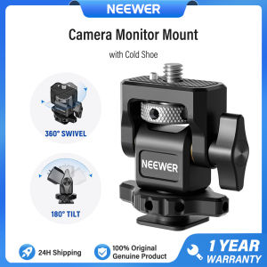 NEEWER MA006 Camera Monitor Mount with Cold Shoe 360° Swivel & Adjustable 180° Tilt Damping for Atomos Ninja V SmallRig Neewer Camera Cage Rig